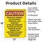 Signmission Radiation & Laser Sign, 18 in H x 12 in W, Aluminum, Rectangle OS-2PACK-CR-A-1218-V-10249 - alternate 2